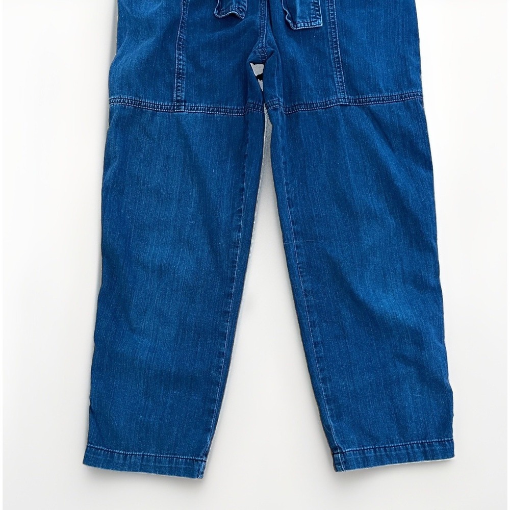 Rachel Comey Denim Jumpsuit Size 0 Womens Blue 3/4 Sleeve Utility Romper - Picture 5 of 16